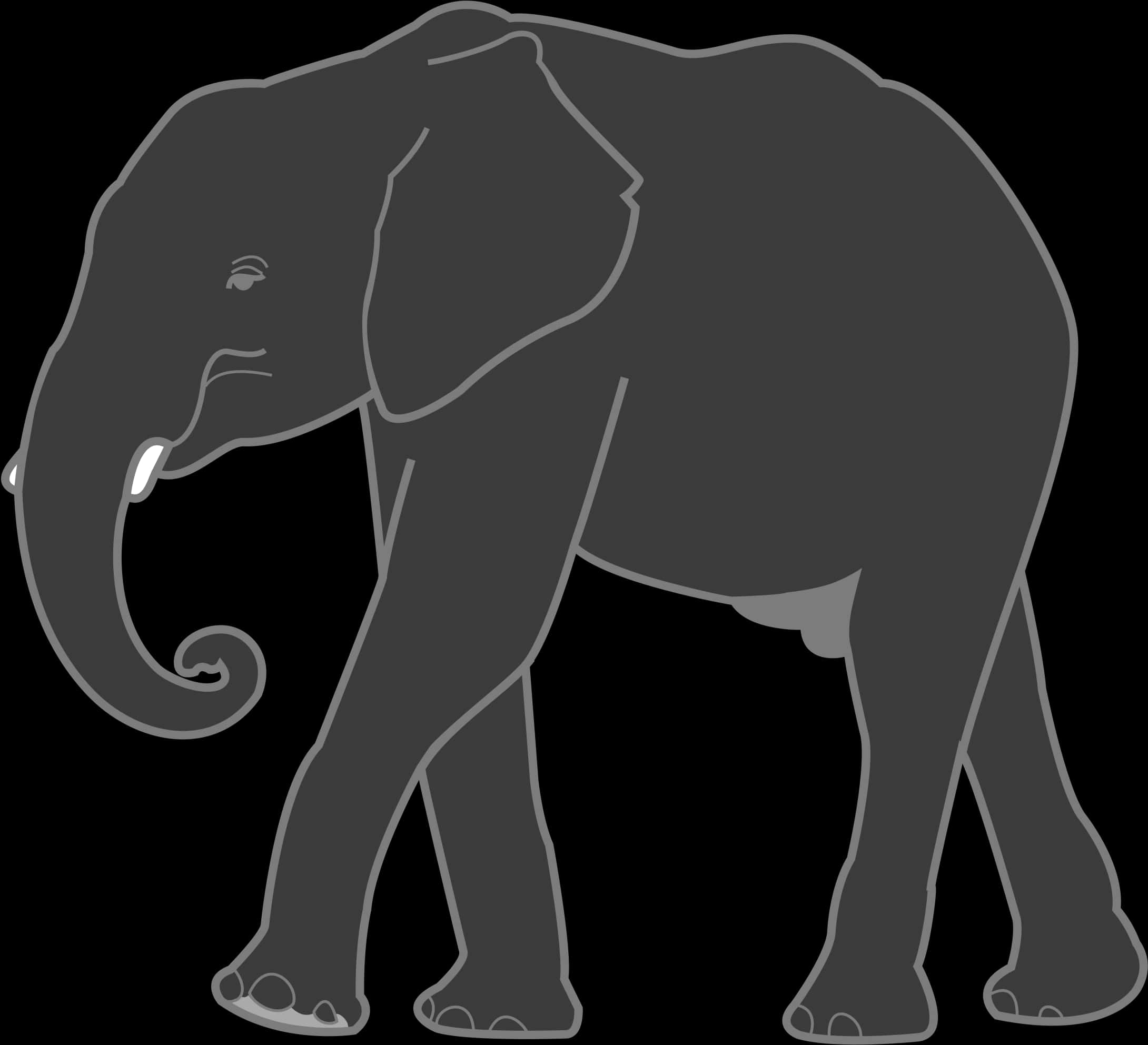 Silhouetteofan Elephant