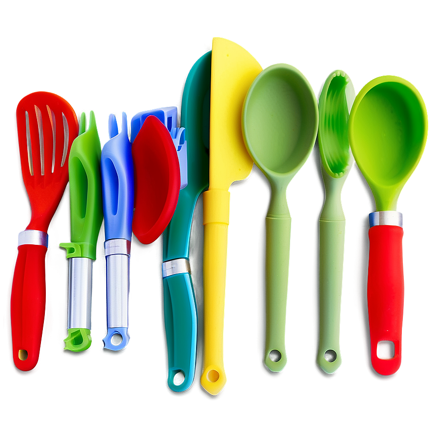 Silicone Kitchen Utensils PNG 06212024 PNG image with a transparent background, free high-resolution download