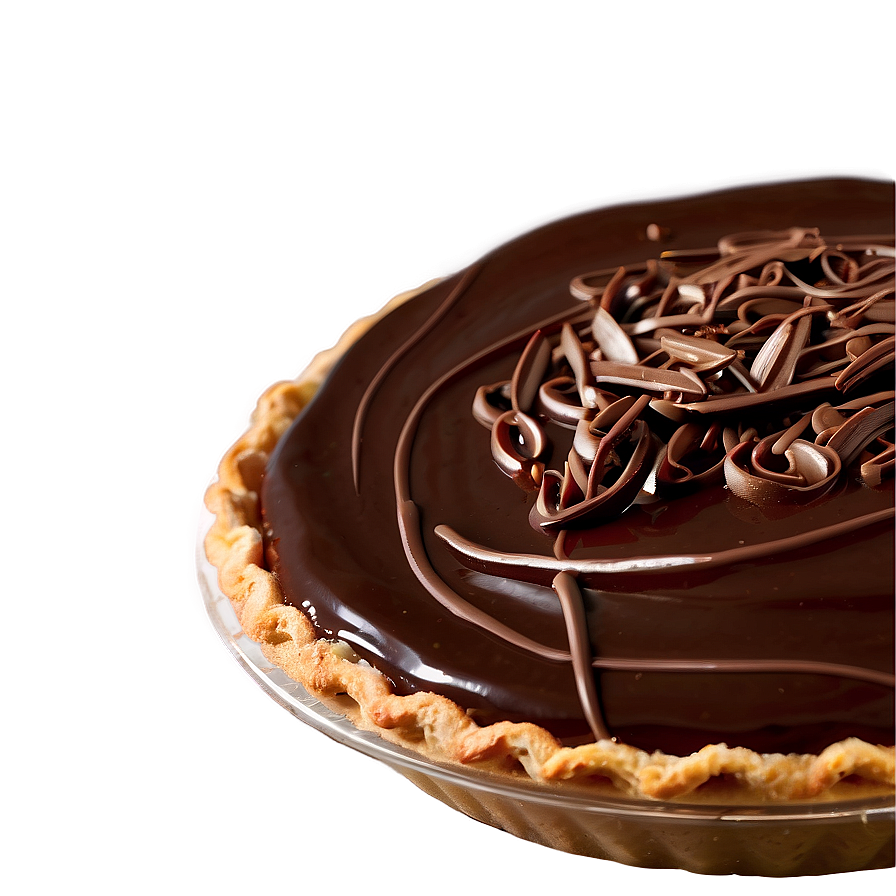 Silky Chocolate Ganache Pie Png Wfy85