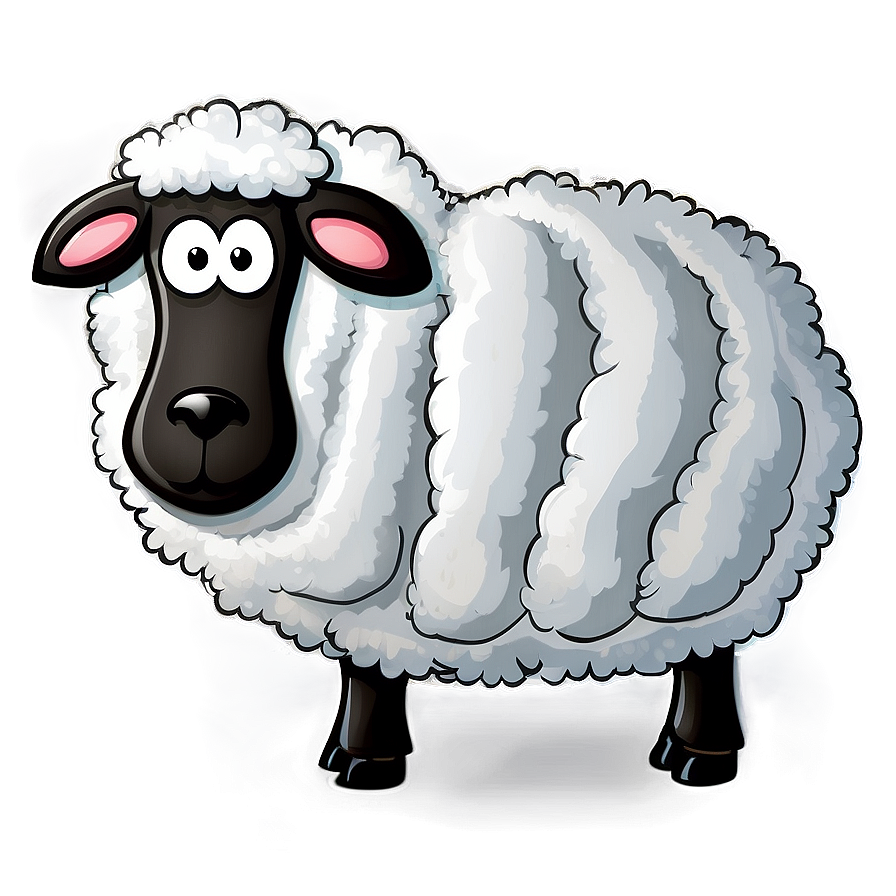 Silly Cartoon Sheep Png 06272024