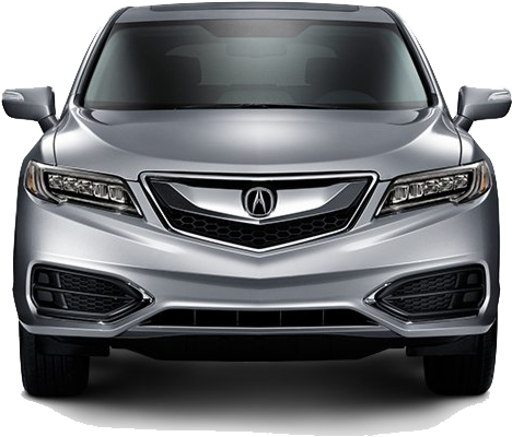 Silver Acura Sedan Front View