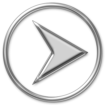 Silver Arrow Icon Black Background