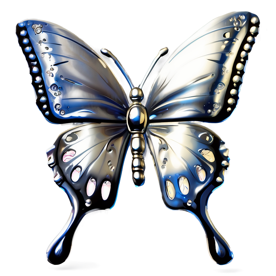 Silver Butterflies Png Yem