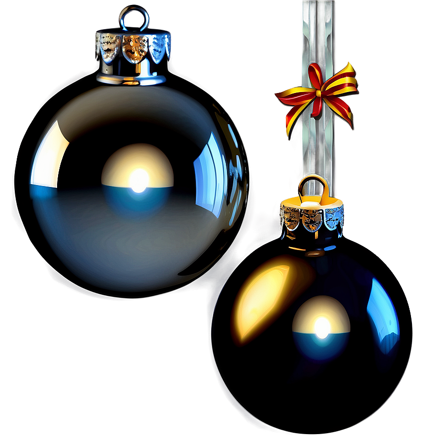 Silver Christmas Ornaments Png Aki66