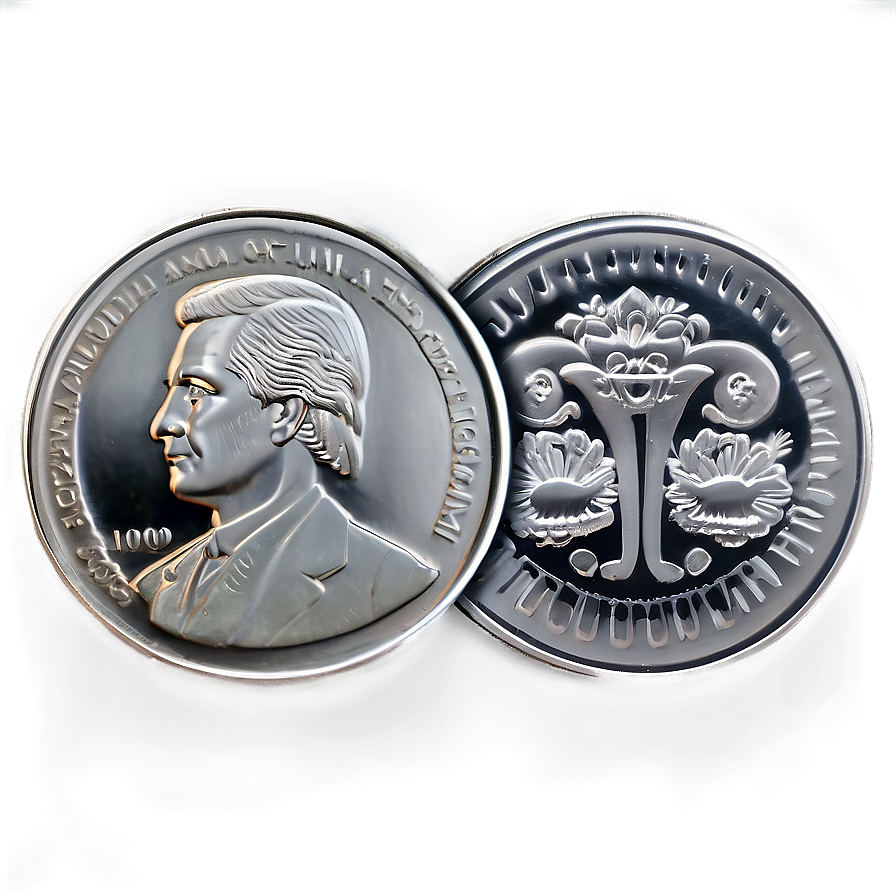 Silver Coin PNG 05252024 PNG with transparent background