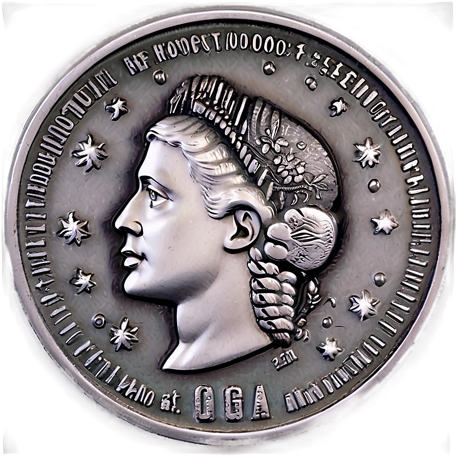 Silver Coin PNG pyl PNG with transparent background