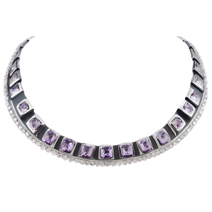 Silver Collar Necklace Png 54