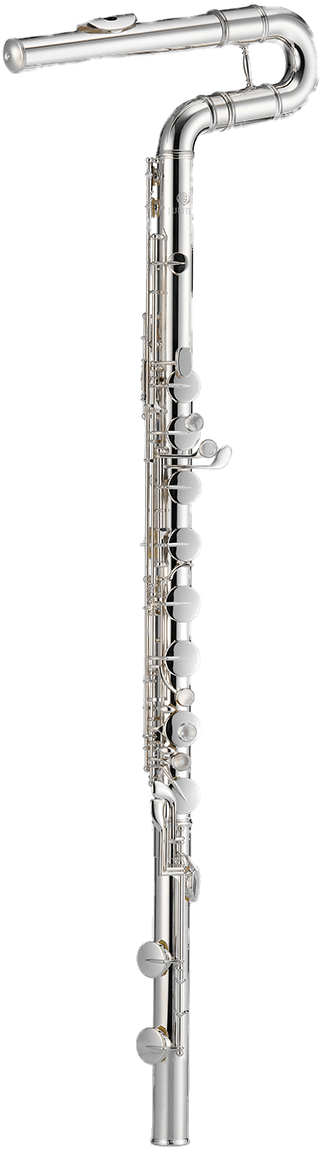Silver_ Concert_ Flute PNG with transparent background