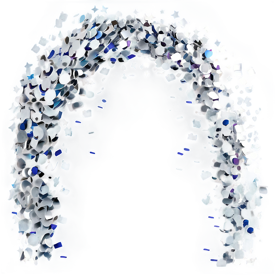 Silver Confetti PNG ery8 PNG with transparent background