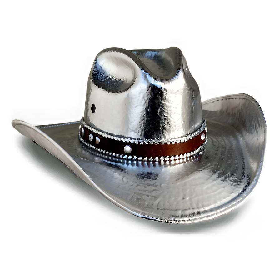 Silver Cowgirl Hat Png Jfo58