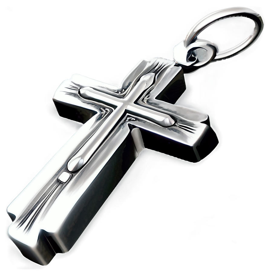 Silver Fancy Cross Png New