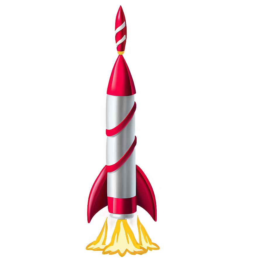 Silver Firework Rocket Png 06212024