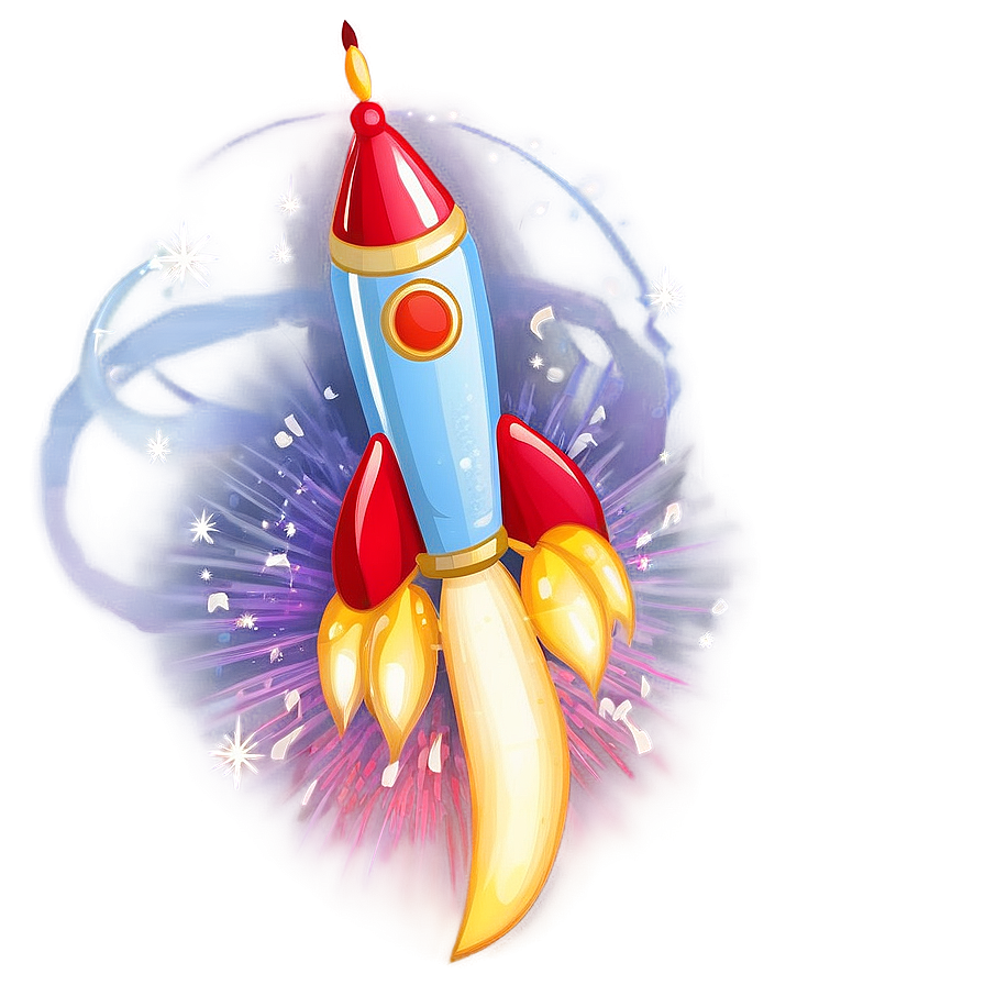 Silver Firework Rocket Png 6