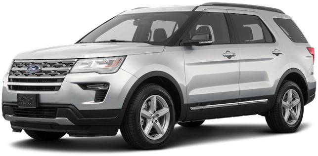 The Silver 2019 Ford Explorer From Kings Ford - Ford Explorer 2019 Black, HD Png Download PNG with transparent background