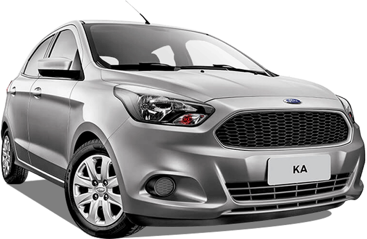 Silver Ford Ka Compact Car