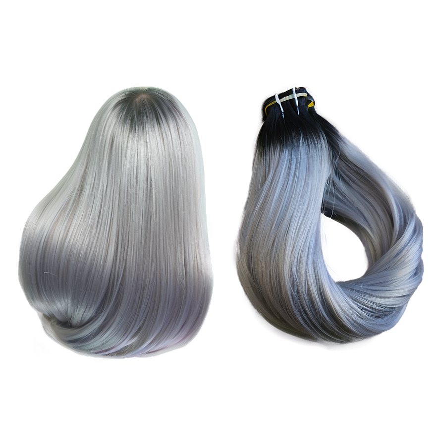 Silver Hair Bundles Png 46