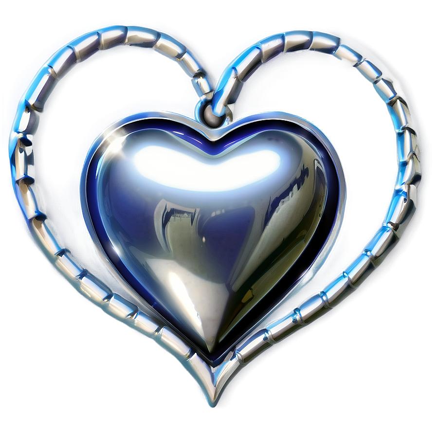 Silver Heart Clipart Png Mse65