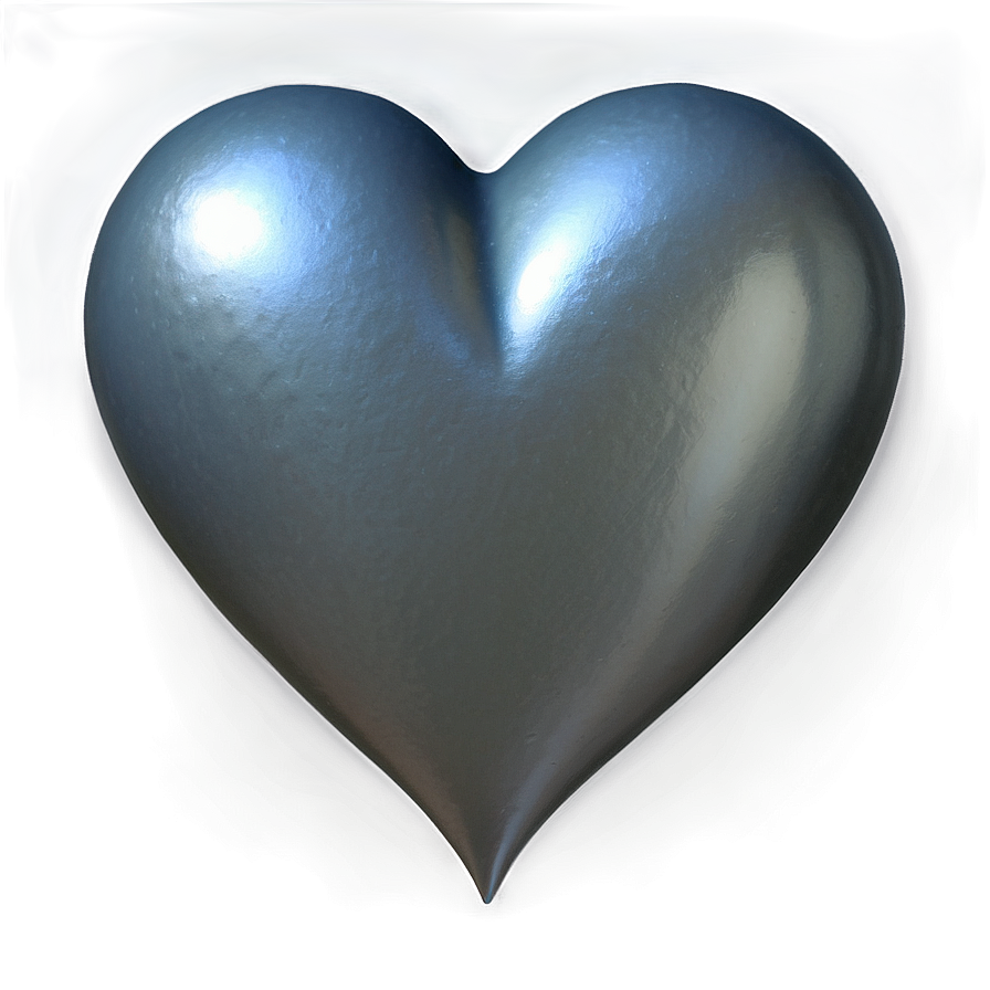 Silver Heart Emoji Png Aor