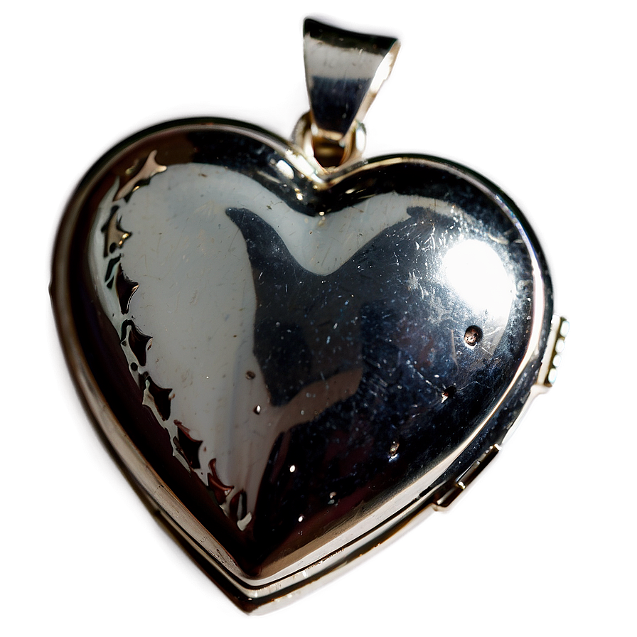 Silver Heart Locket Png Ccj17