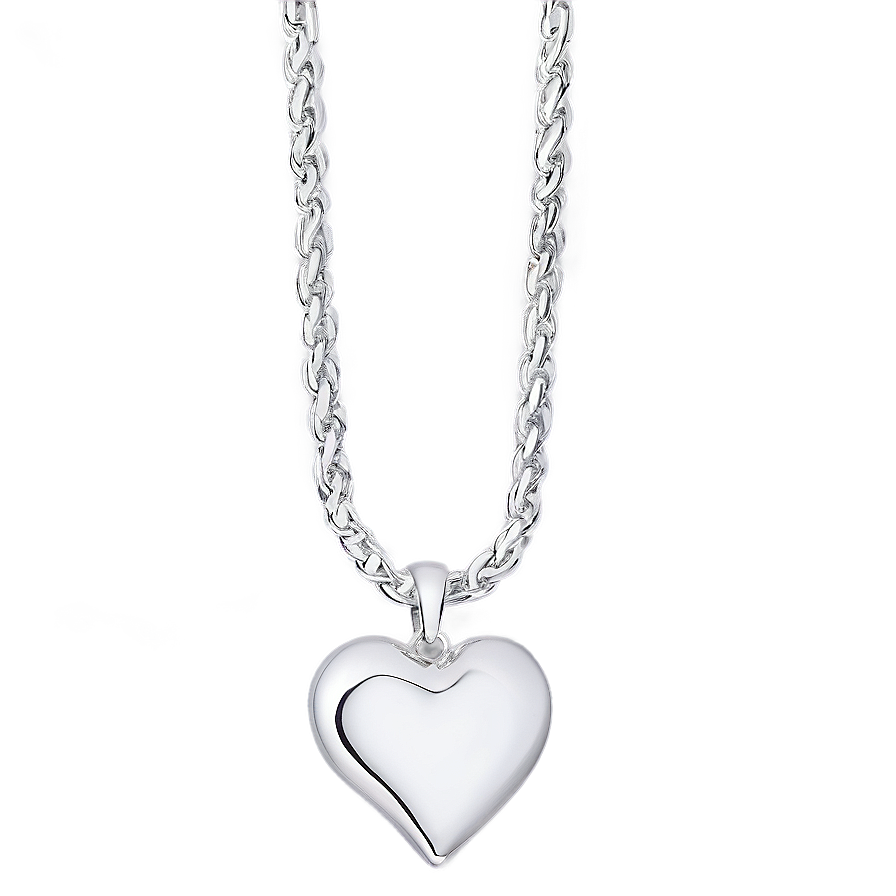 Silver Heart Pendant Png Dsm