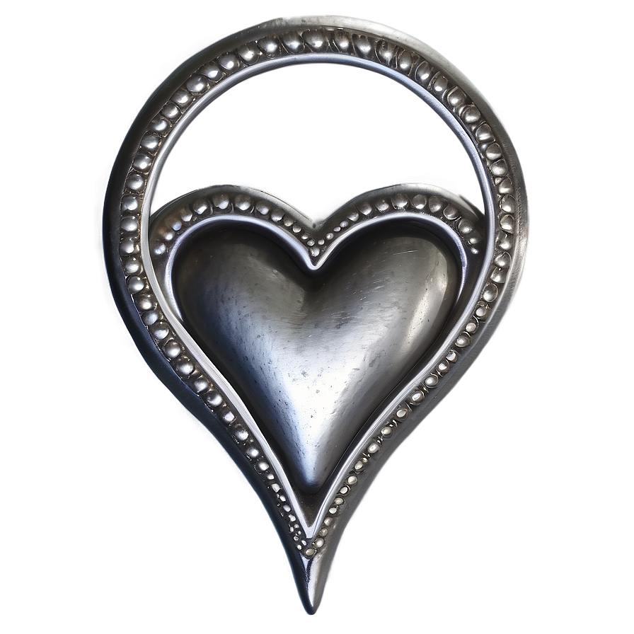 Silver Heart Png Dfg