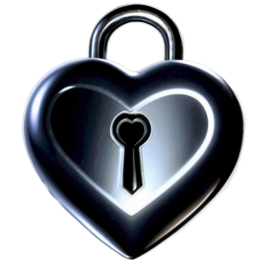 Silver Heart With Keys Png Nwx