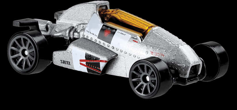 Silver Hot Wheels Race Car