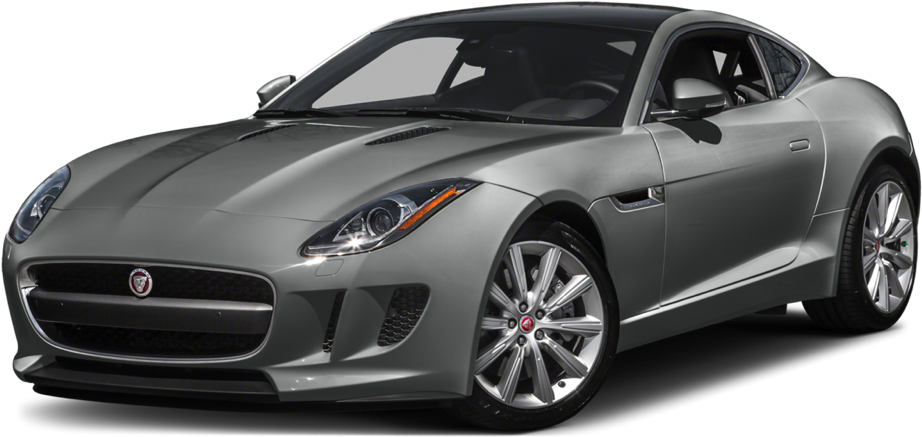 Silver Jaguar F Type Coupe Side View