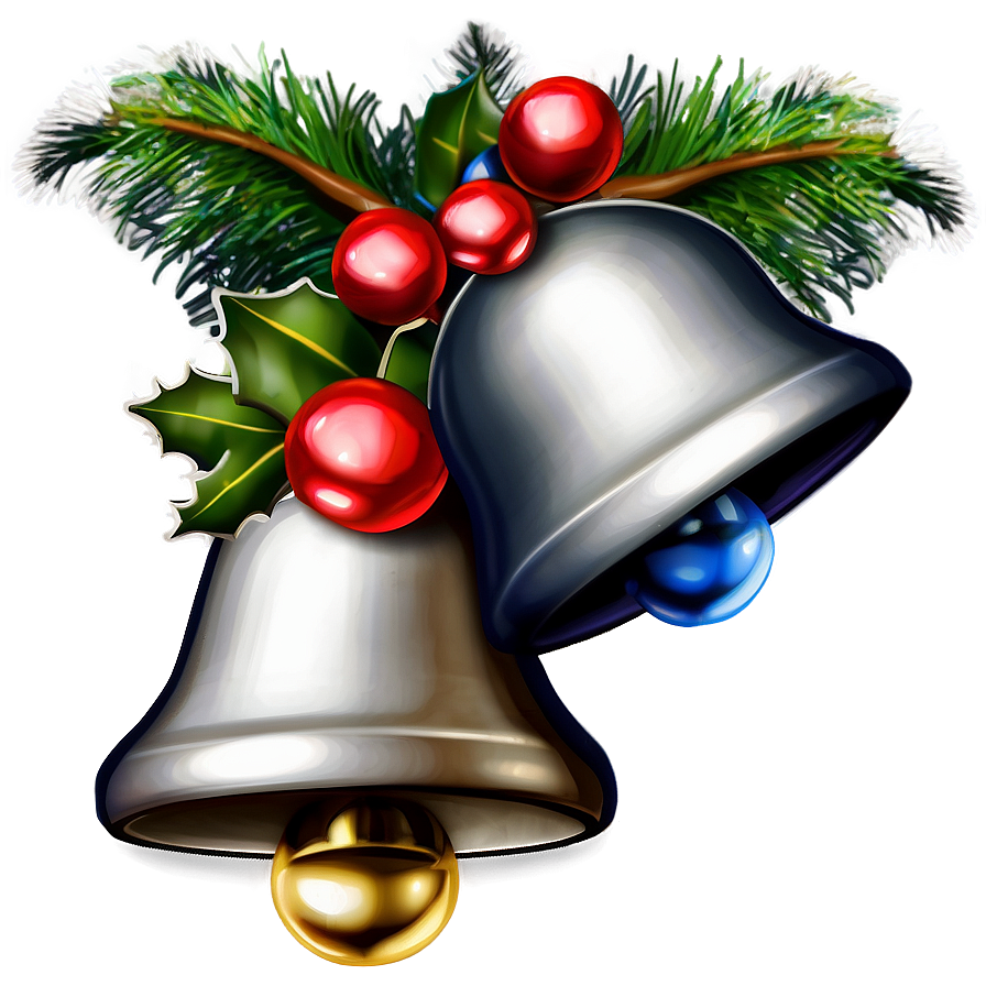 Silver Jingle Bells Png Okb