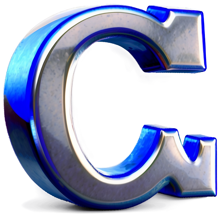 Silver Letter C Png 06112024