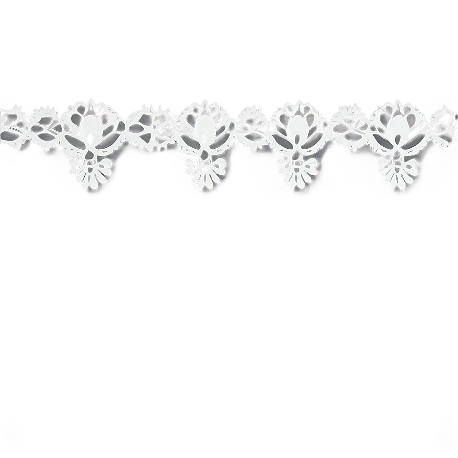 Silver Line Lace Border Png Wum86