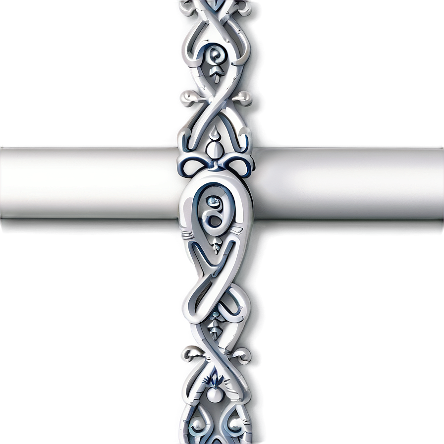 Silver Line Scrollwork Png Lyn