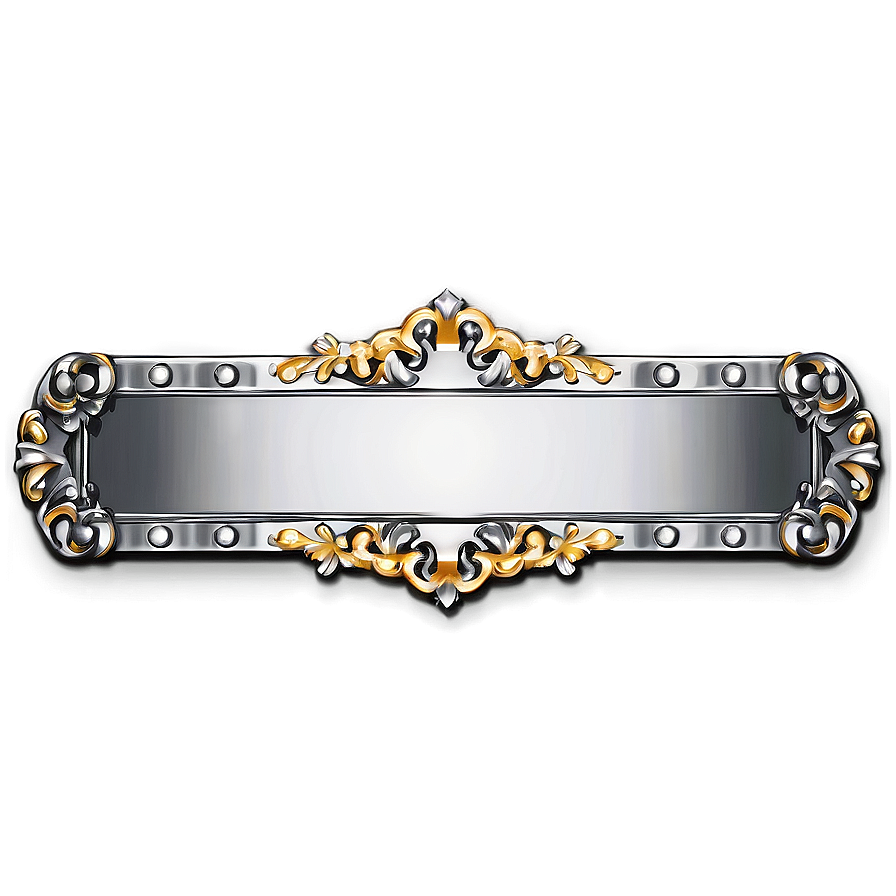 Silver Name Plate Png 17