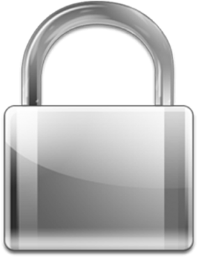 Silver Padlock Icon