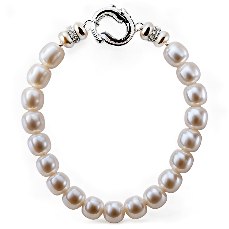 Silver Pearl Necklace Png Ovr56