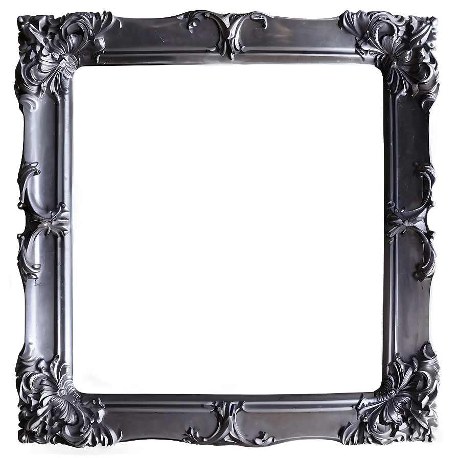 Silver Photo Frame PNG vmt PNG image with a transparent background, free high-resolution download