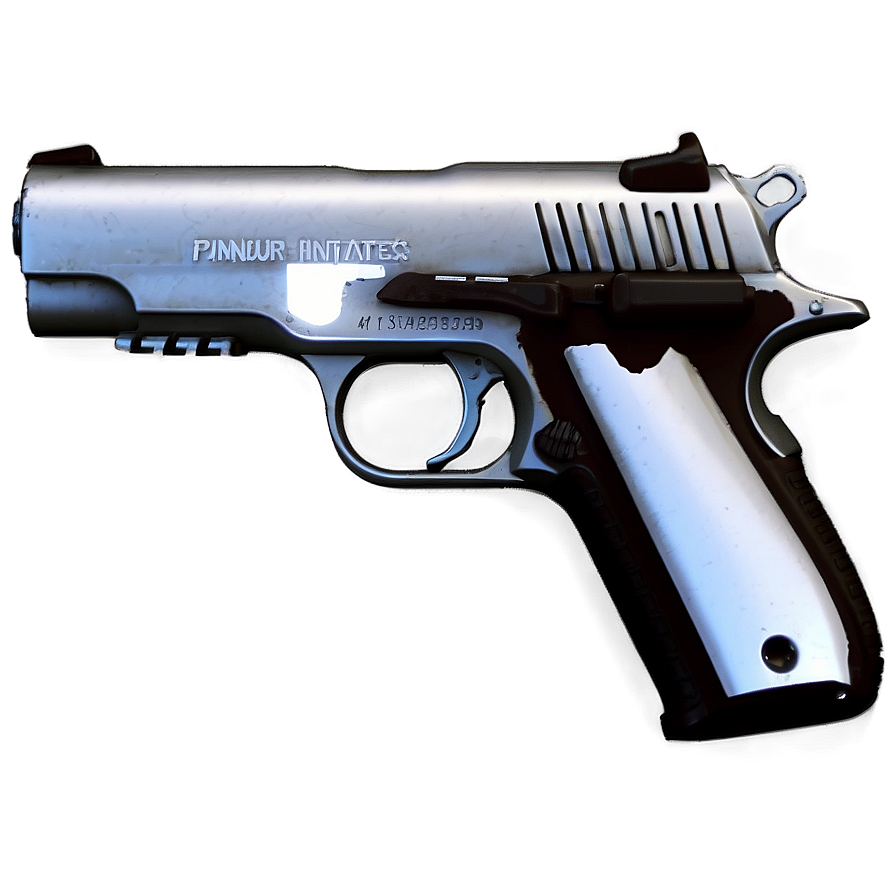 Silver Pistol Png 48