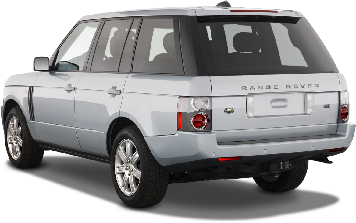 Silver Range Rover Rear View