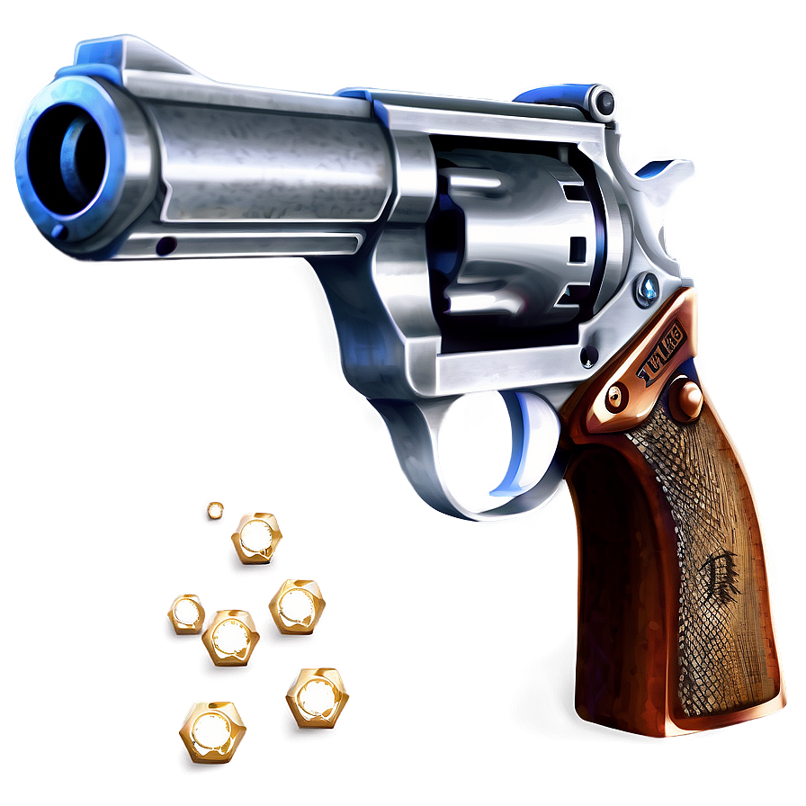 Silver Revolver Icon Png Mfw