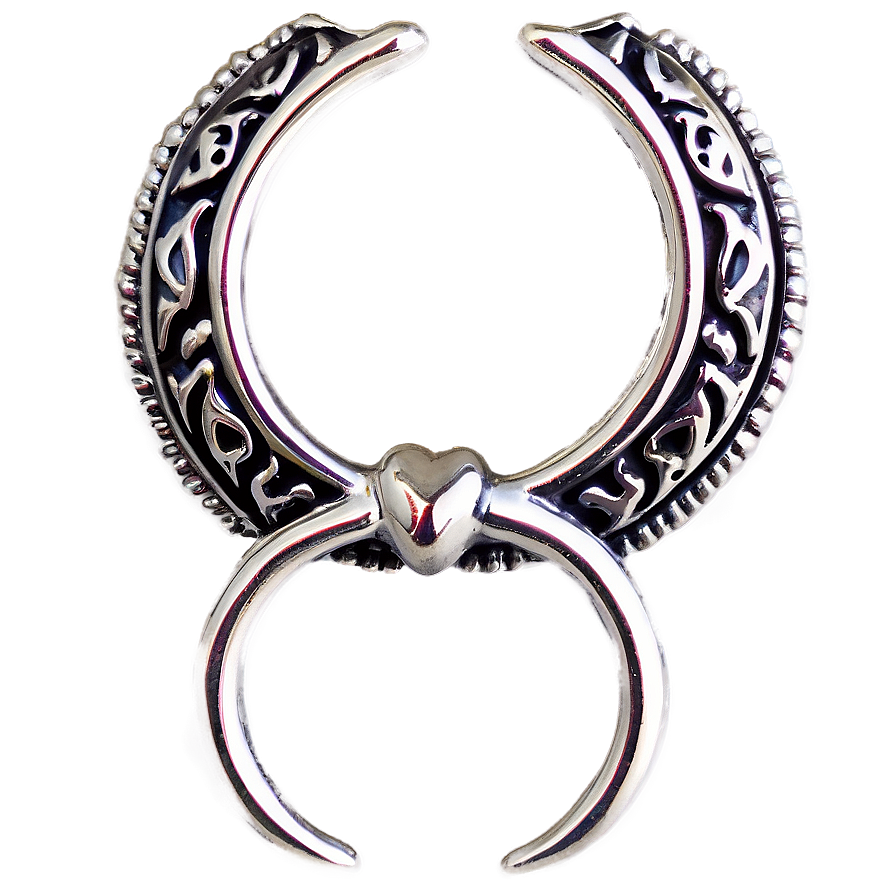 Silver Septum Piercing Png 06122024