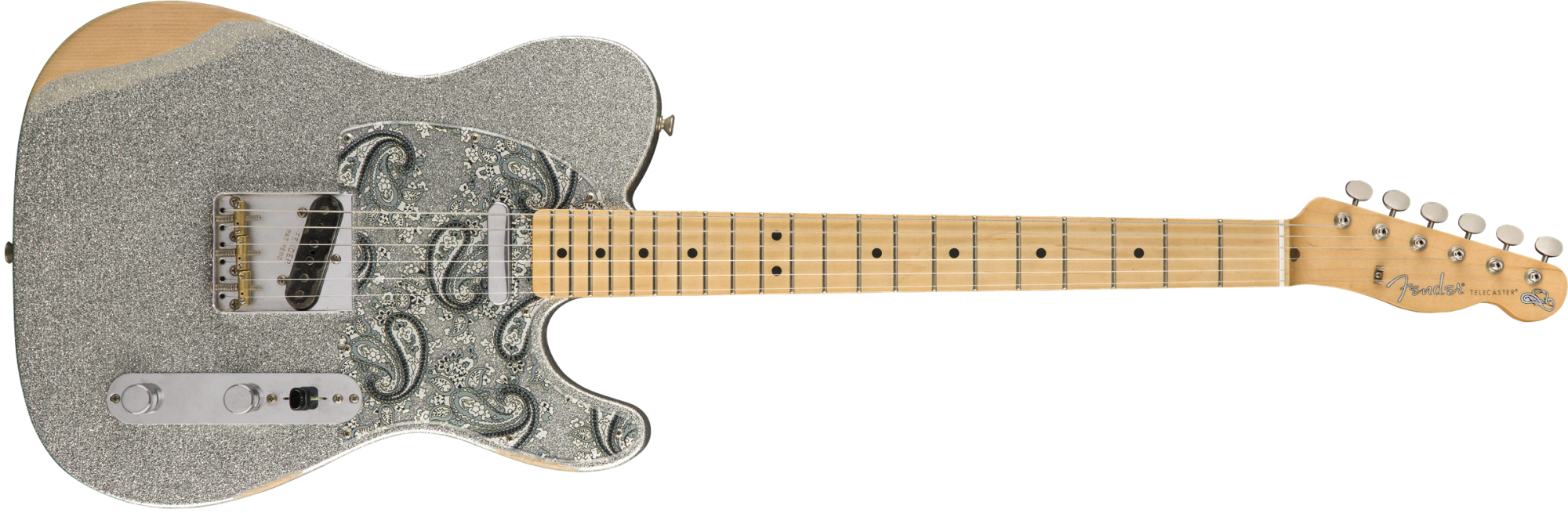 Silver Sparkle Telecaster Guitar