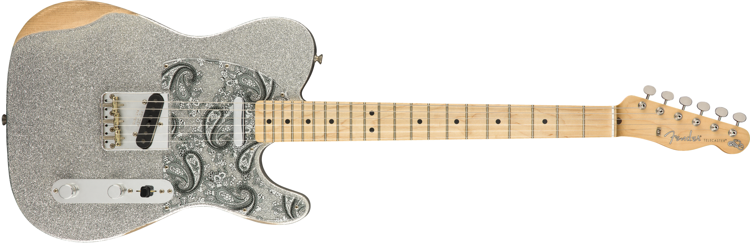 Silver Sparkle Telecaster Guitar