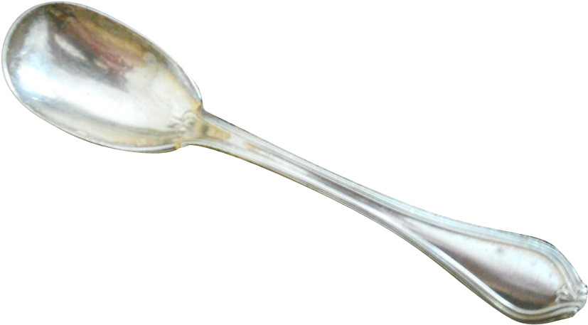 Silver Spoon Png, Transparent Png PNG with transparent background