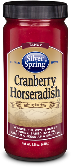 Silver Spring Cranberry Horseradish Jar PNG with transparent background