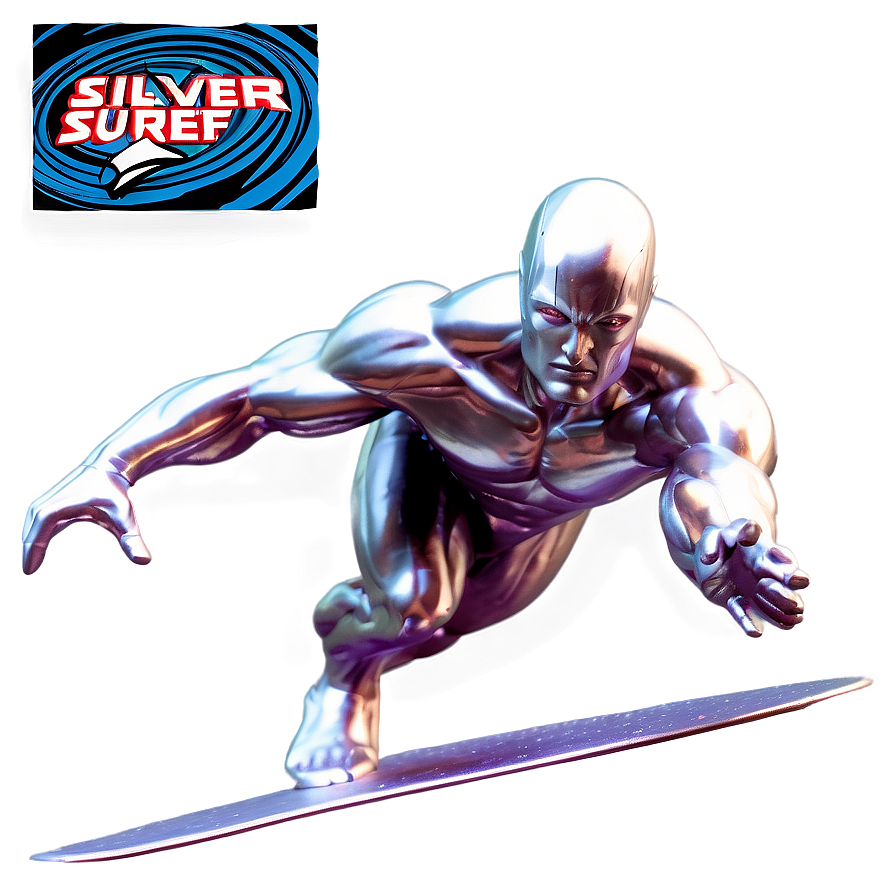 Silver Surfer Action Pose Png 06202024