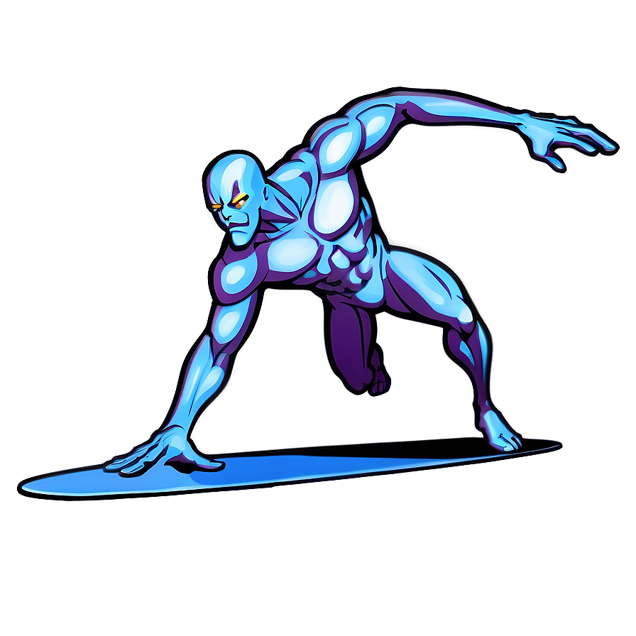 Silver Surfer Animated Series Style Png Kvh