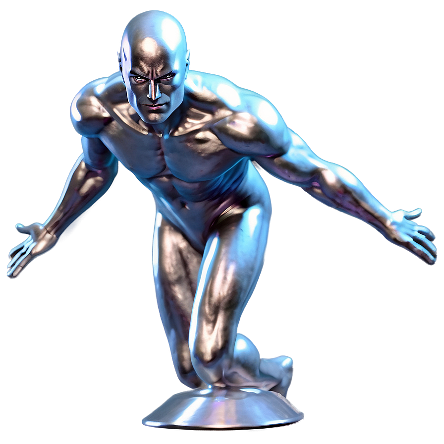 Silver Surfer Dynamic Pose Png Ump