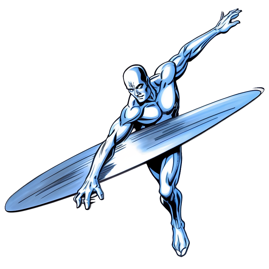 Silver Surfer Vintage Comic Png 06202024