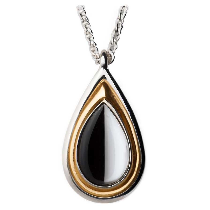 Silver Teardrop Pendant Png 05252024