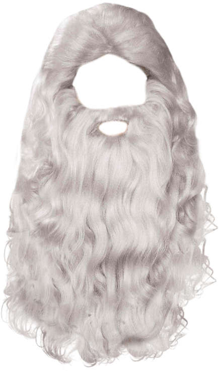 Silver Wavy Beard Costume Accessory